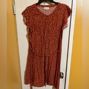 LOFT orange summer dress